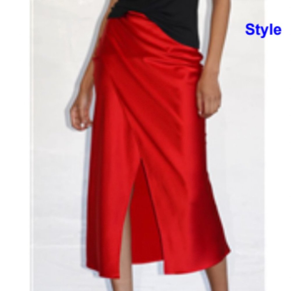NWT LNA Silk Skirt